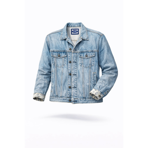 Vintage 90s Hard Rock Cafe Denim Jacket “Save The Planet” New York Trucker Sz M - Picture 2 of 11